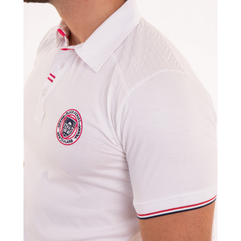 Maillot manches courtes uni avec surpiqures sur les épaules