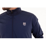 Veste unie à col montant