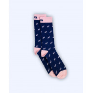 Chaussettes unies à motifs