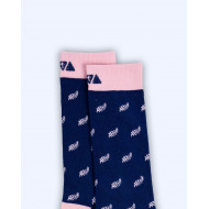 Chaussettes unies à motifs
