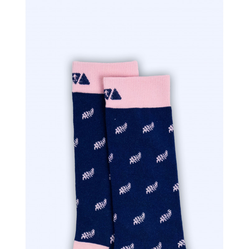 Chaussettes unies à motifs