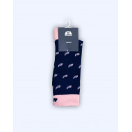Chaussettes unies à motifs