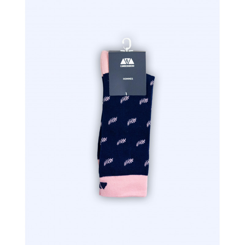 Chaussettes unies à motifs