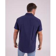Chemise manches courtes en seersucker