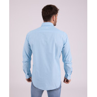 Chemise manches longues bleu