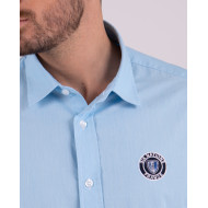 Chemise manches longues bleu