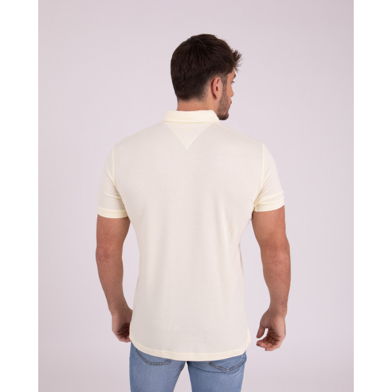 Maillot manches courtes en maille cloquée avec patch 3D