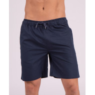 Short uni en coton lin