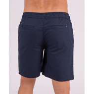 Short uni en coton lin