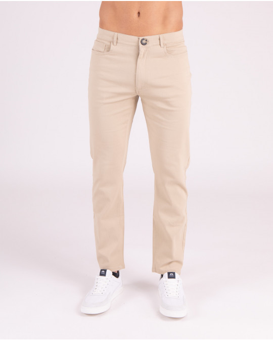 Pantalon à 5 poches uni