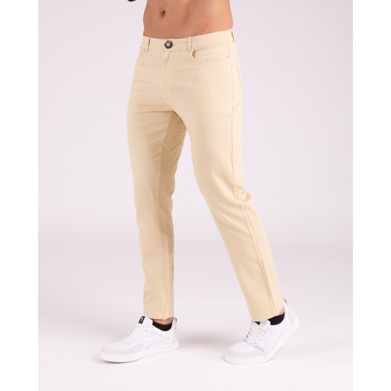 Pantalon à 5 poches uni