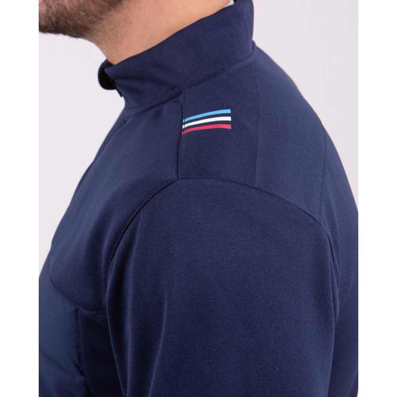 Veste Alex zippée bi-matière