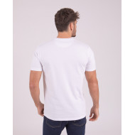 T-shirt manches courtes à bandes tricolores