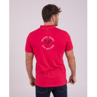 Polo manches courtes à broderies dos et poitrine