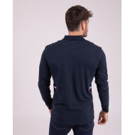 Polo manches longues uni