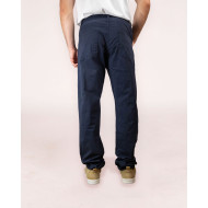 Pantalon uni 5 poches en toile fantaisie