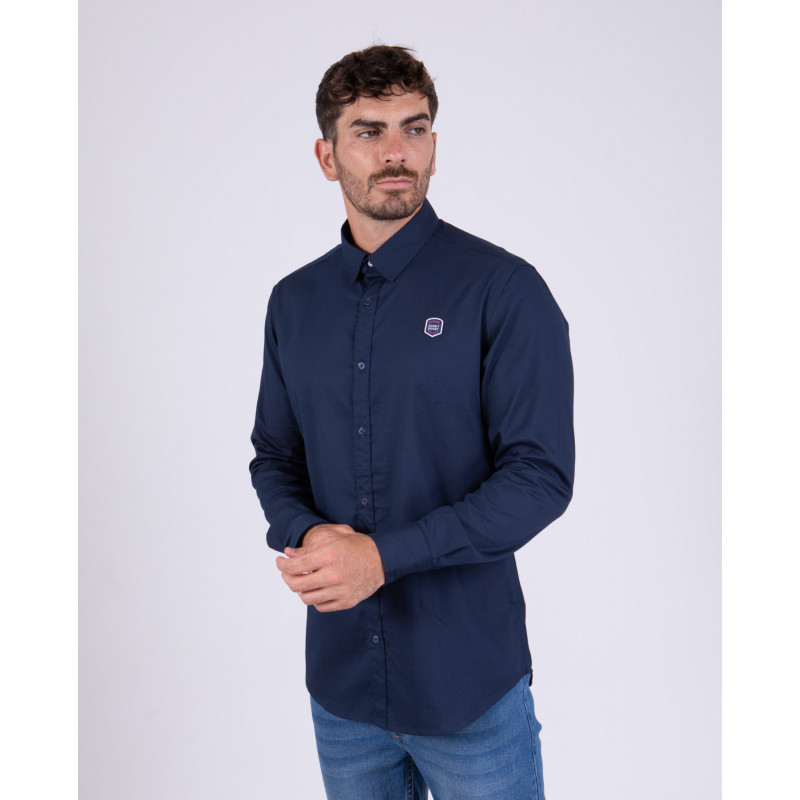 Chemise manches longues unie