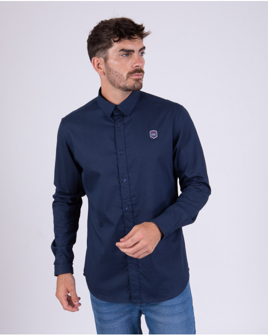 Chemise manches longues unie