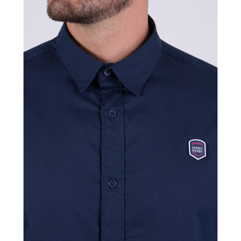 Chemise manches longues unie