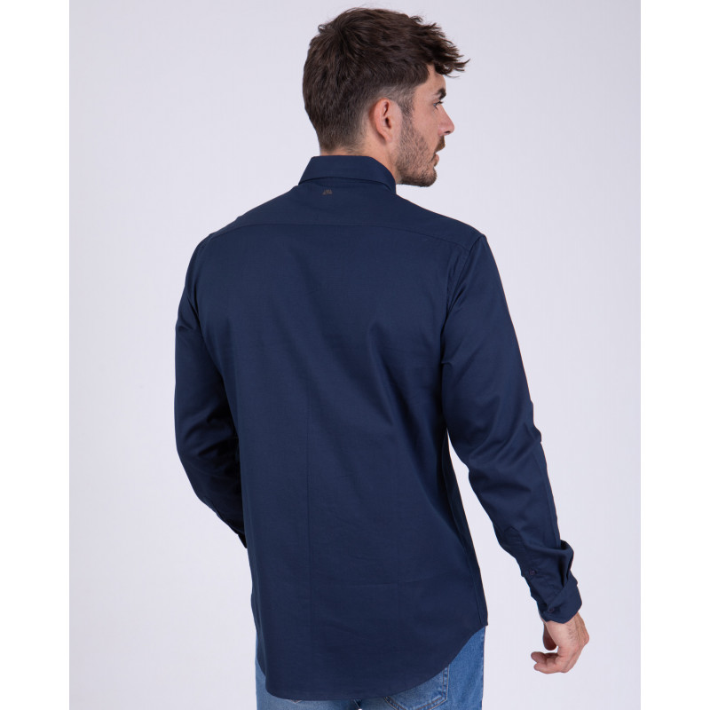 Chemise manches longues unie