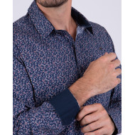 Chemise fleurie manches longues
