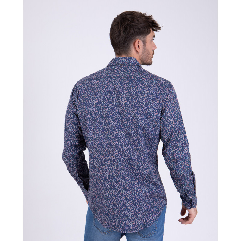 Chemise fleurie manches longues