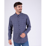 Chemise fleurie manches longues