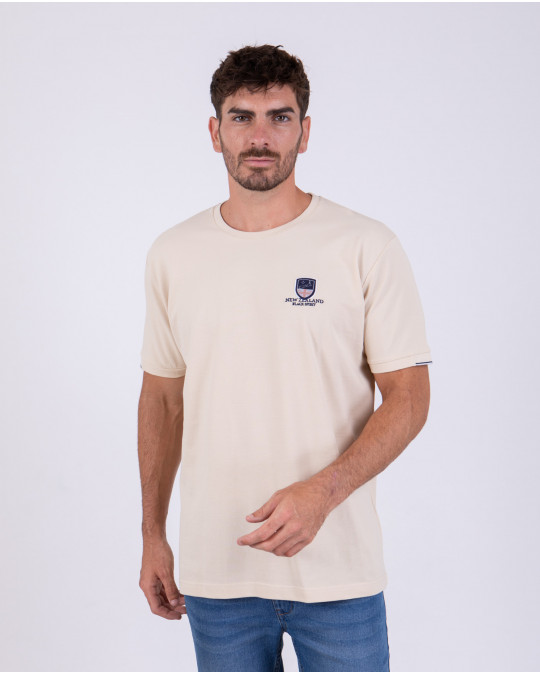 T-shirt manches courtes uni en maille piquée
