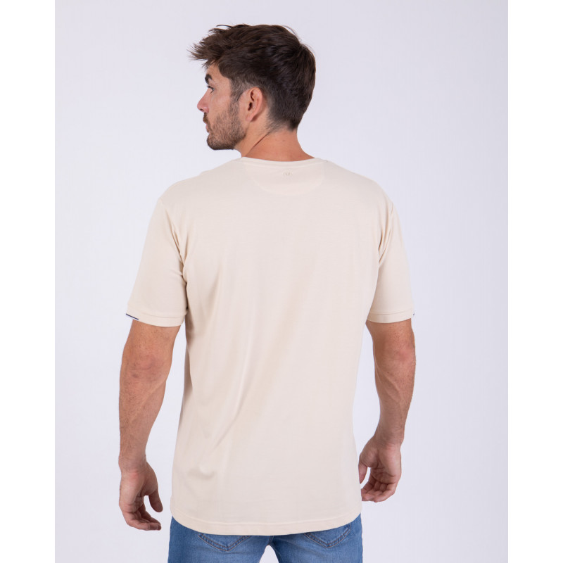 T-shirt manches courtes uni en maille piquée