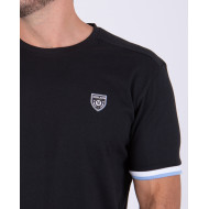 T-shirt manches courtes avec surpiqûres épaules