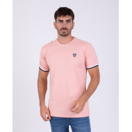 T-shirt manches courtes avec surpiqûres épaules