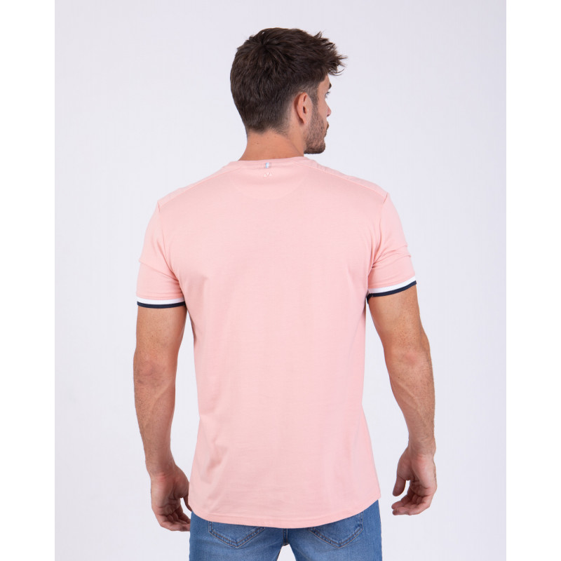 T-shirt manches courtes avec surpiqûres épaules