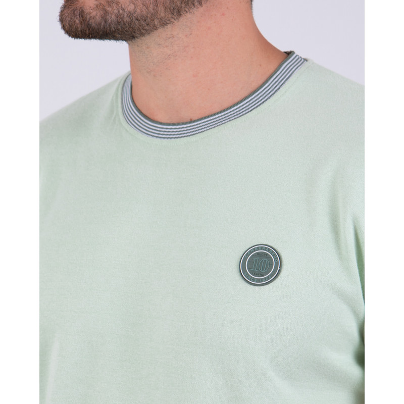 T-shirt manches courtes uni en interlock