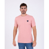 T-shirt manches courtes en maille fantaisie gaufré