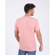 T-shirt manches courtes en maille fantaisie gaufré
