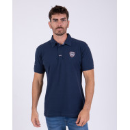 Polo manches courtes uni en maille piquée