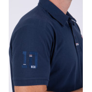 Polo manches courtes uni en maille piquée