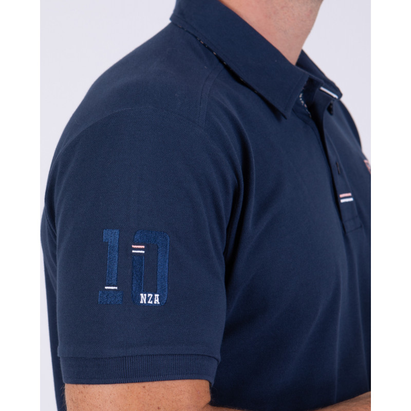 Polo manches courtes uni en maille piquée