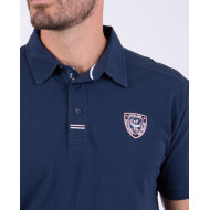 Polo manches courtes uni en maille piquée
