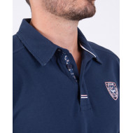 Polo manches courtes uni en maille piquée