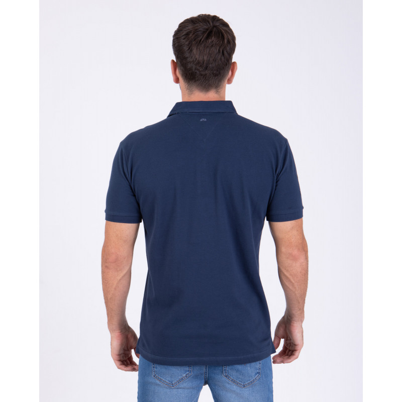 Polo manches courtes uni en maille piquée