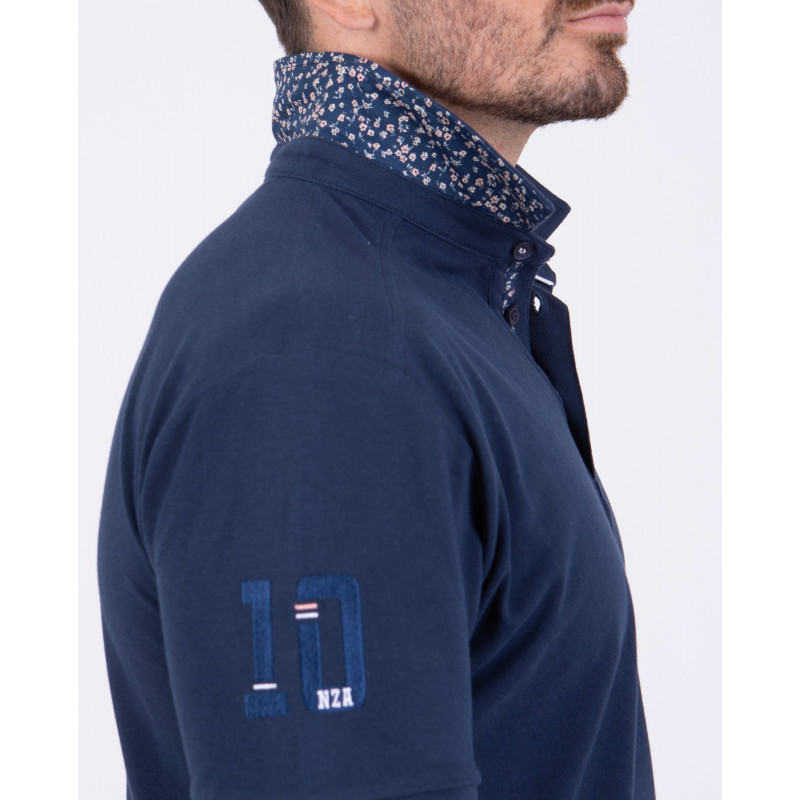 Polo manches courtes uni en maille piquée