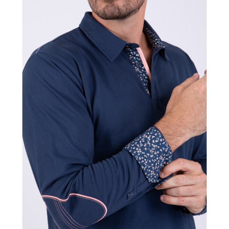 Maillot manches longues avec coudières et broderies