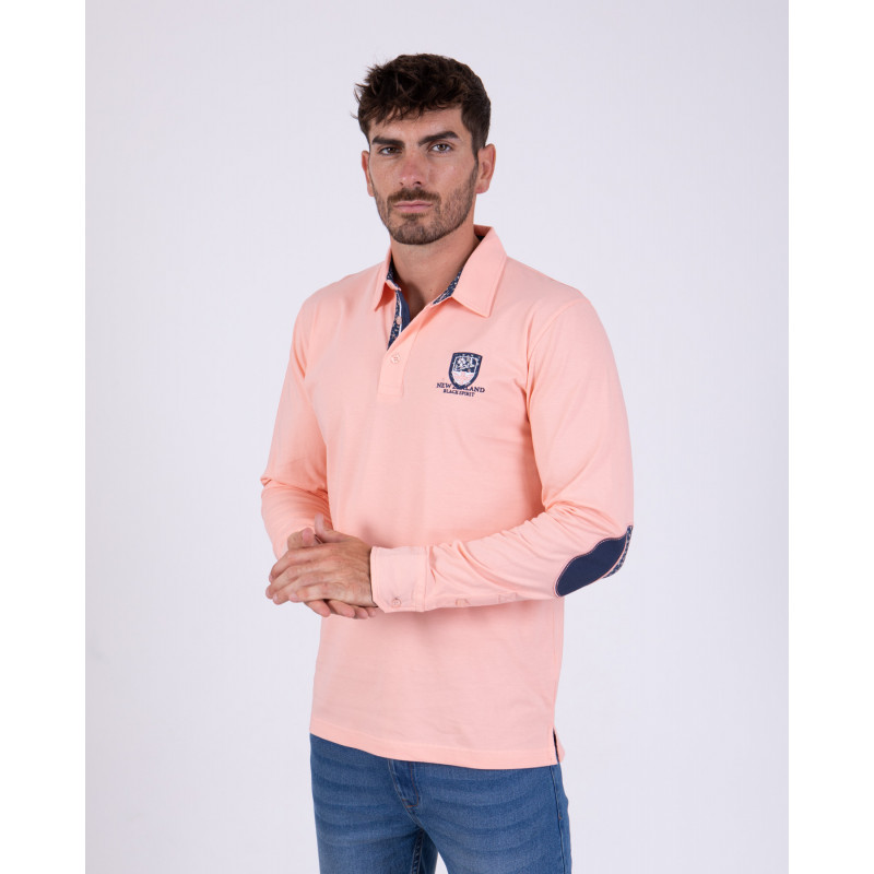 Maillot manches longues avec coudières contrastées