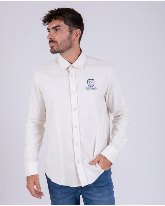 Chemise manches longues unie