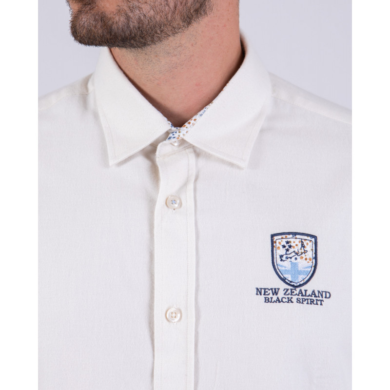 Chemise manches longues unie