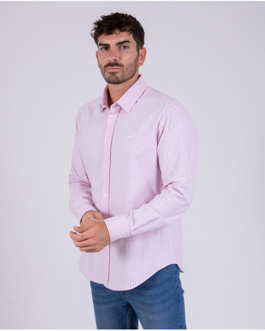 Chemise manches longues à rayures