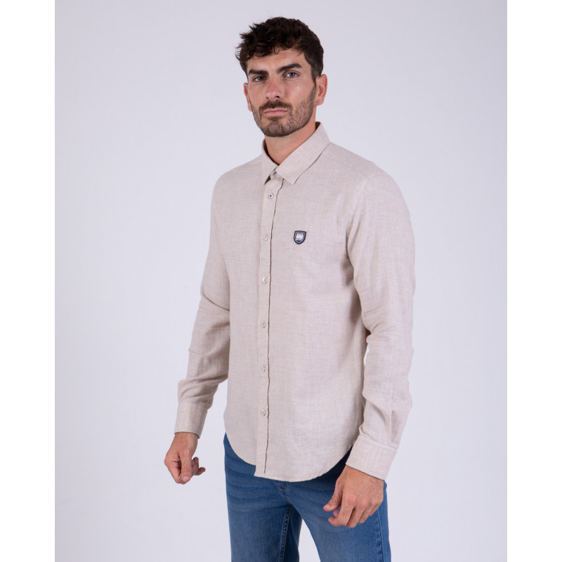 Chemise manches longues unie