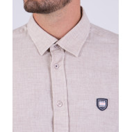Chemise manches longues unie