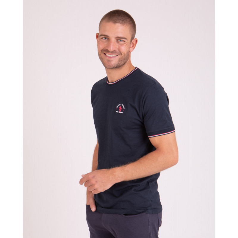 T-shirt manches courtes broderie au dos